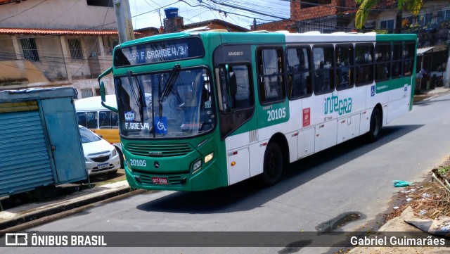 OT Trans - Ótima Salvador Transportes 20105 na cidade de Salvador, Bahia, Brasil, por Gabriel Guimarães. ID da foto: 9564146.