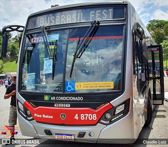 Express Transportes Urbanos Ltda 4 8708 na cidade de São Paulo, São Paulo, Brasil, por Claudio Luiz. Número da foto: #9567835.