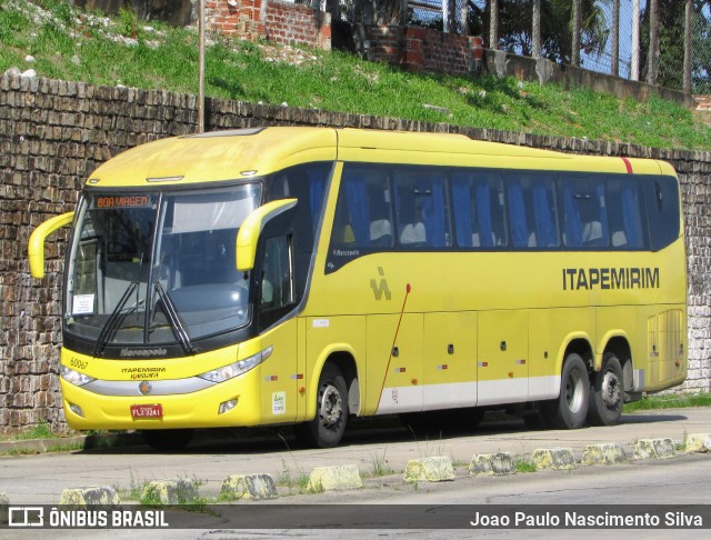 Viação Itapemirim 60067 na cidade de Natal, Rio Grande do Norte, Brasil, por Joao Paulo Nascimento Silva. ID da foto: 9569566.