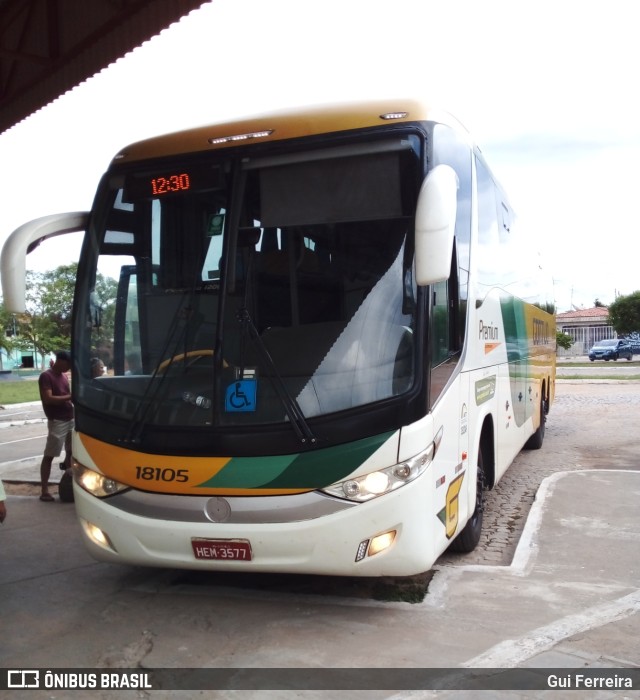 Empresa Gontijo de Transportes 18105 na cidade de Jeremoabo, Bahia, Brasil, por Gui Ferreira. Número da foto: #9567137.