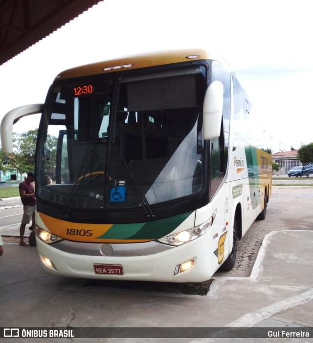 Empresa Gontijo de Transportes 18105 na cidade de Jeremoabo, Bahia, Brasil, por Gui Ferreira. ID da foto: 9567137.