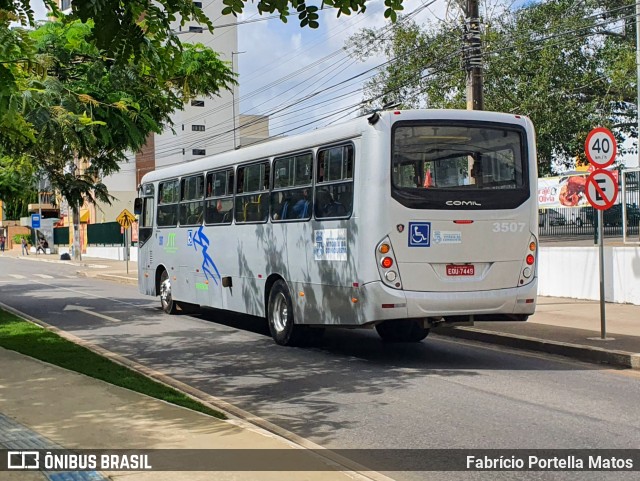 Viação Rosa Vitória da Conquista 3507 na cidade de Vitória da Conquista, Bahia, Brasil, por Fabrício Portella Matos. ID da foto: 9568934.