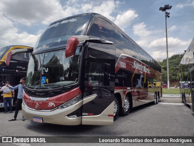 Santa Maria Fretamento e Turismo > Transportes Santa Maria(SP) 1100 na cidade de São Paulo, São Paulo, Brasil, por Leonardo Sebastiao dos Santos Rodrigues. Número da foto: #9566737.