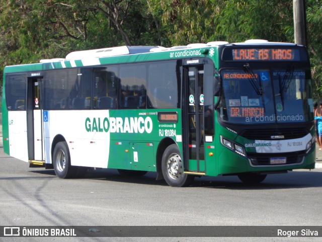 Viação Galo Branco RJ 181.084 na cidade de Niterói, Rio de Janeiro, Brasil, por Roger Silva. Número da foto: #9567795.