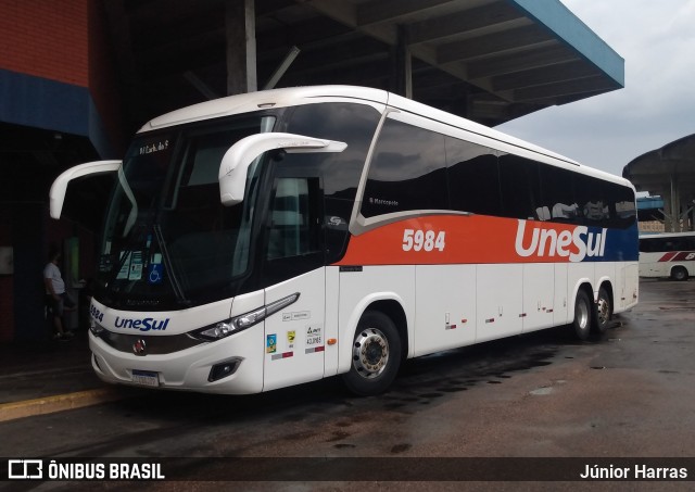 Unesul de Transportes 5984 na cidade de Porto Alegre, Rio Grande do Sul, Brasil, por Júnior Harras. Número da foto: #9567666.