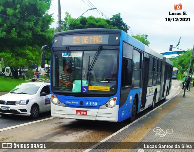Viação Grajaú S.A. 6 1180 na cidade de São Paulo, São Paulo, Brasil, por Lucas Santos da Silva. Número da foto: #9568257.