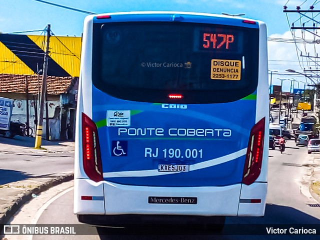 Viação Ponte Coberta RJ 190.001 na cidade de Rio de Janeiro, Rio de Janeiro, Brasil, por Victor Carioca. Número da foto: #9567346.