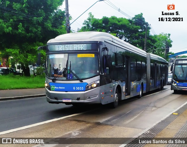 Viação Paratodos > São Jorge > Metropolitana São Paulo > Mobibrasil 6 3033 na cidade de São Paulo, São Paulo, Brasil, por Lucas Santos da Silva. Número da foto: #9568216.