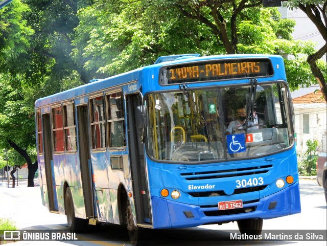 Bettania Ônibus 30403 na cidade de Belo Horizonte, Minas Gerais, Brasil, por Matheus Martins da Silva. ID da foto: 9567053.