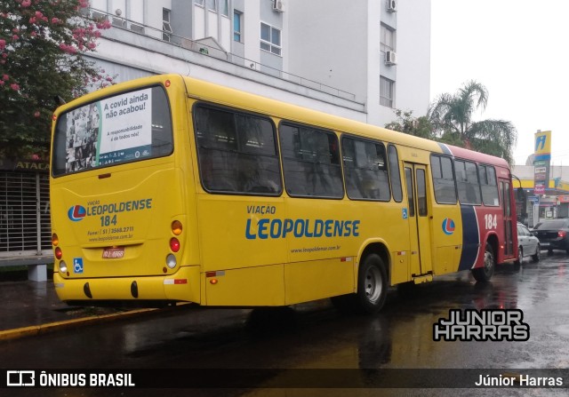 Viação Leopoldense 184 na cidade de São Leopoldo, Rio Grande do Sul, Brasil, por Júnior Harras. ID da foto: 9567295.