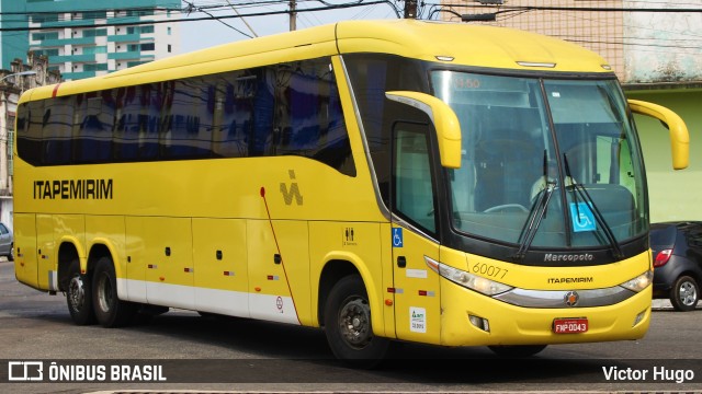 Viação Itapemirim 60077 na cidade de Belém, Pará, Brasil, por Victor Hugo. Número da foto: #9566590.