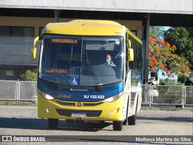 Brasil SA Transporte e Turismo RJ 122.022 na cidade de Campos dos Goytacazes, Rio de Janeiro, Brasil, por Matheus Martins da Silva. Número da foto: #9566964.