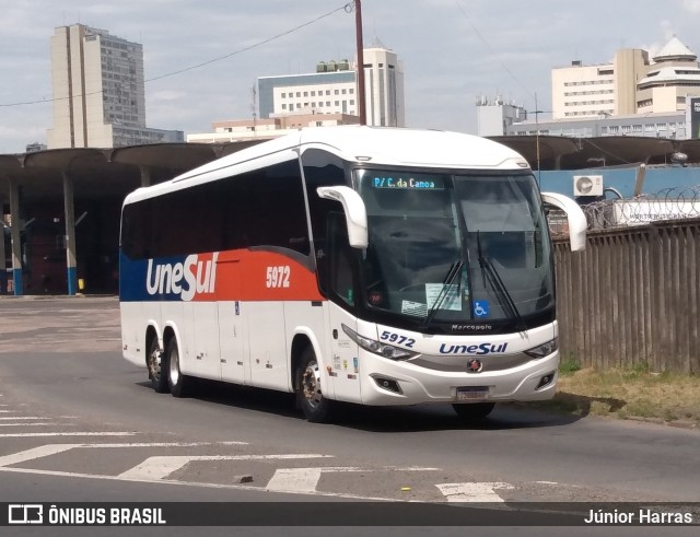 Unesul de Transportes 5972 na cidade de Porto Alegre, Rio Grande do Sul, Brasil, por Júnior Harras. Número da foto: #9567692.
