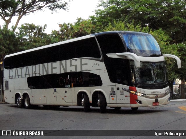 Auto Viação Catarinense 319316 na cidade de São Paulo, São Paulo, Brasil, por Igor Policarpo. Número da foto: #9569871.