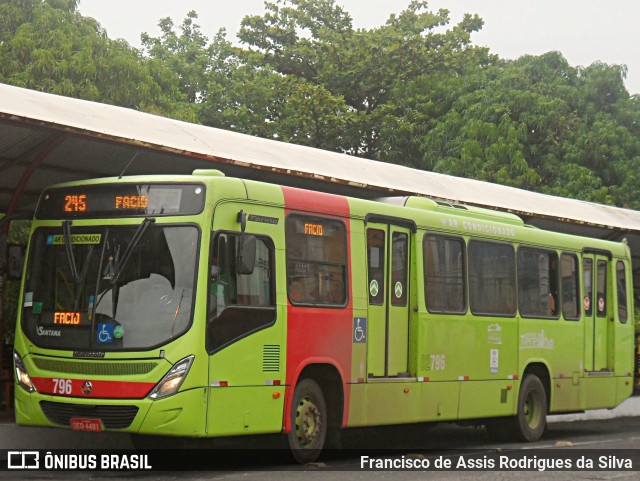 Viação Santana 02796 na cidade de Teresina, Piauí, Brasil, por Francisco de Assis Rodrigues da Silva. Número da foto: #9519099.