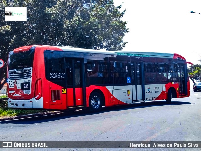 Itajaí Transportes Coletivos 2040 na cidade de Campinas, São Paulo, Brasil, por Henrique Alves de Paula Silva. ID da foto: 9520177.