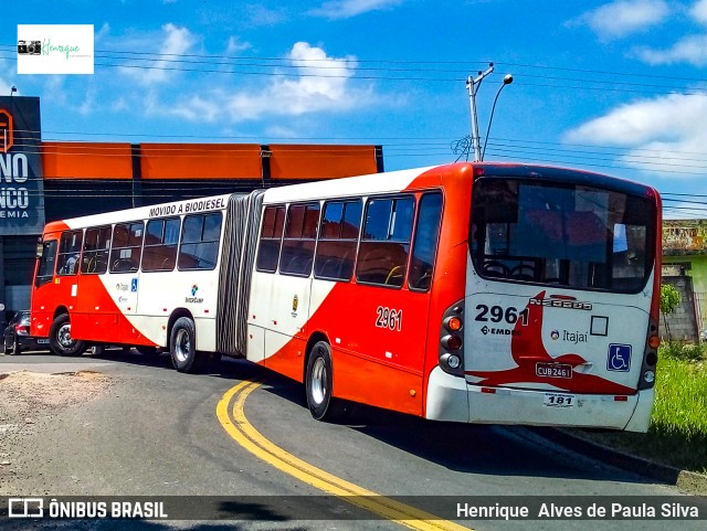 Itajaí Transportes Coletivos 2961 na cidade de Campinas, São Paulo, Brasil, por Henrique Alves de Paula Silva. Número da foto: #9518705.