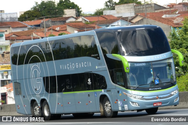 Viação Garcia 8653 na cidade de Caçapava, São Paulo, Brasil, por Everaldo Bordini. ID da foto: 9571305.