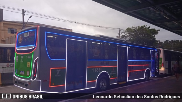 Transcooper > Norte Buss 1 6551 na cidade de São Paulo, São Paulo, Brasil, por Leonardo Sebastiao dos Santos Rodrigues. Número da foto: #9573186.