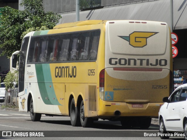 Empresa Gontijo de Transportes 12155 na cidade de Rio de Janeiro, Rio de Janeiro, Brasil, por Bruno Pereira Pires. ID da foto: 9573784.