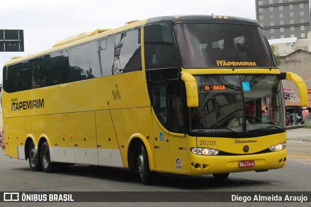 Viação Itapemirim 20205 na cidade de Rio de Janeiro, Rio de Janeiro, Brasil, por Diego Almeida Araujo. Número da foto: #9571697.