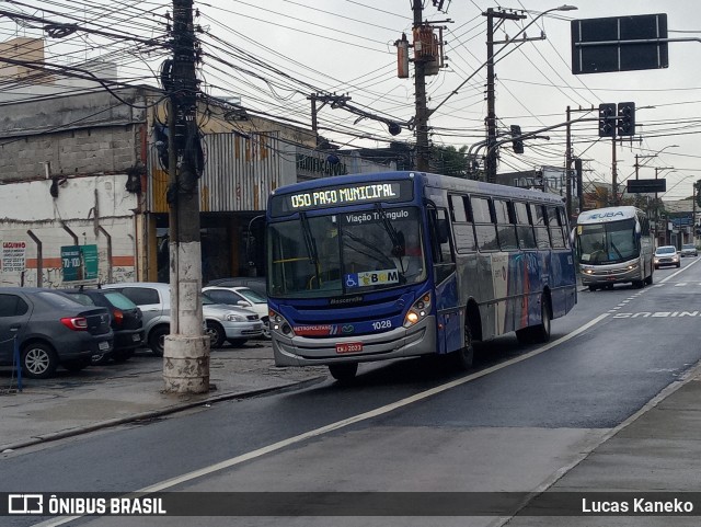 Auto Viação Triângulo 1028 na cidade de São Bernardo do Campo, São Paulo, Brasil, por Lucas Kaneko. Número da foto: #9571121.