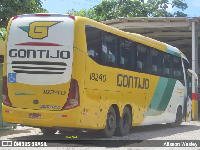 Empresa Gontijo de Transportes 18240 na cidade de Fortaleza, Ceará, Brasil, por Alisson Wesley. ID da foto: 9573088.