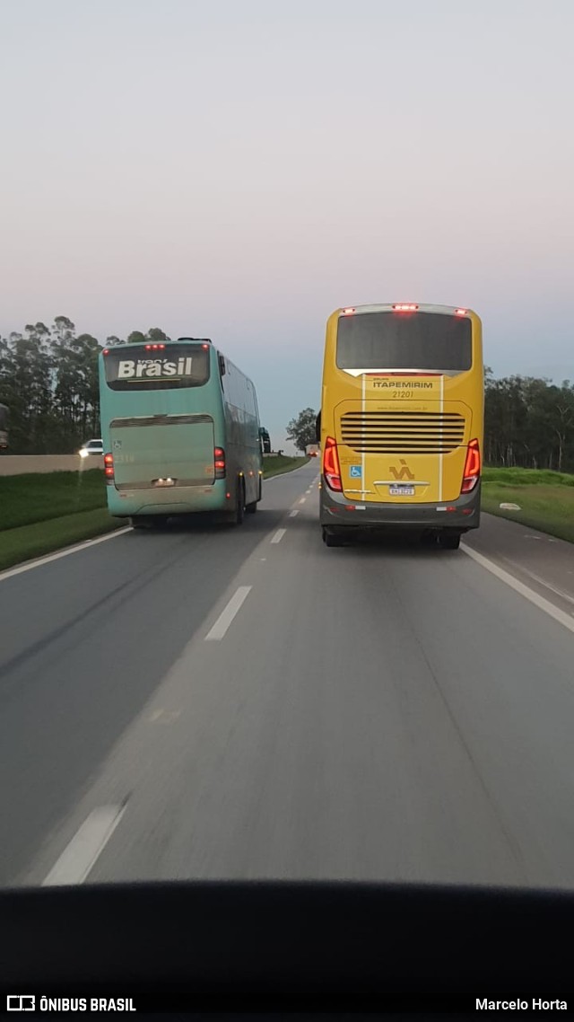 Viação Itapemirim 21201 na cidade de São Paulo, São Paulo, Brasil, por Marcelo Horta. Número da foto: #9573708.