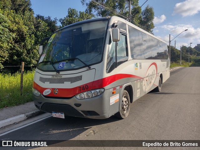 Viação Mimo 740 na cidade de Franco da Rocha, São Paulo, Brasil, por Espedito de Brito Gomes. Número da foto: #9573143.