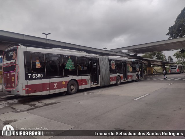 Viação Gatusa Transportes Urbanos 7 6360 na cidade de São Paulo, São Paulo, Brasil, por Leonardo Sebastiao dos Santos Rodrigues. Número da foto: #9571841.
