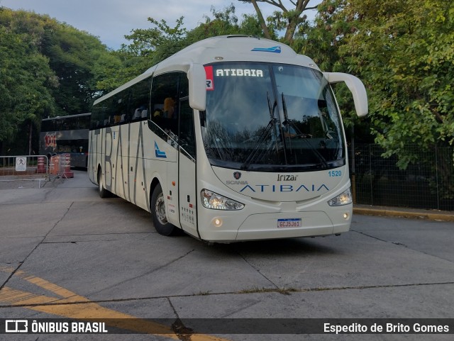 Viação Atibaia São Paulo 1520 na cidade de São Paulo, São Paulo, Brasil, por Espedito de Brito Gomes. Número da foto: #9570892.