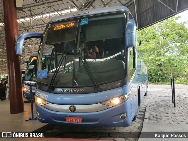 Viação Águia Branca 24180 na cidade de Vitória, Espírito Santo, Brasil, por Kaique Passos. Número da foto: #9571477.