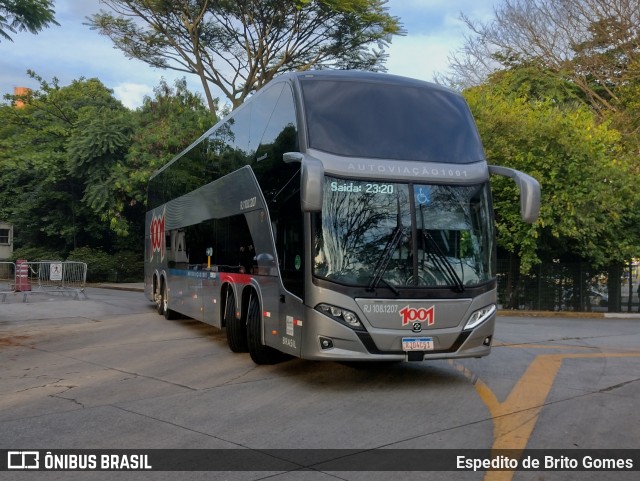 Auto Viação 1001 RJ 108.1207 na cidade de São Paulo, São Paulo, Brasil, por Espedito de Brito Gomes. Número da foto: #9570894.