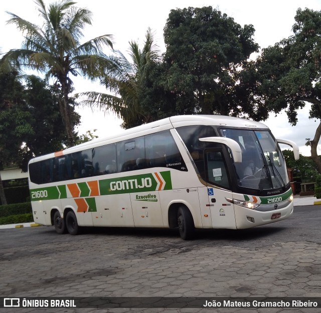 Empresa Gontijo de Transportes 21600 na cidade de Vitória da Conquista, Bahia, Brasil, por João Mateus Gramacho Ribeiro. ID da foto: 9571534.