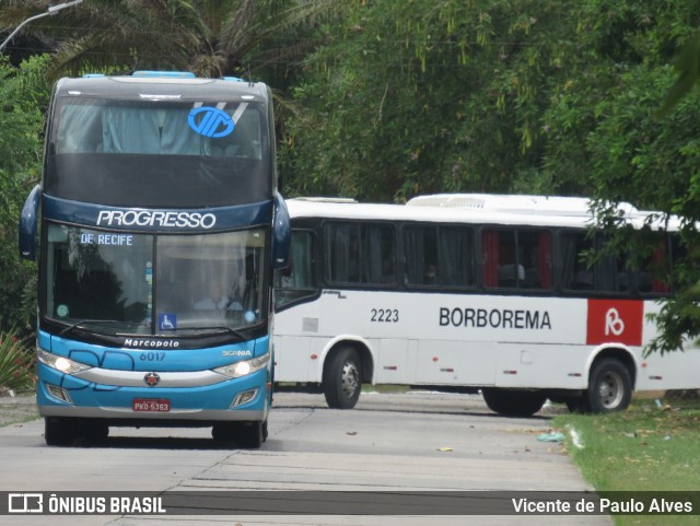 Auto Viação Progresso 6017 na cidade de Recife, Pernambuco, Brasil, por Vicente de Paulo Alves. ID da foto: 9572192.