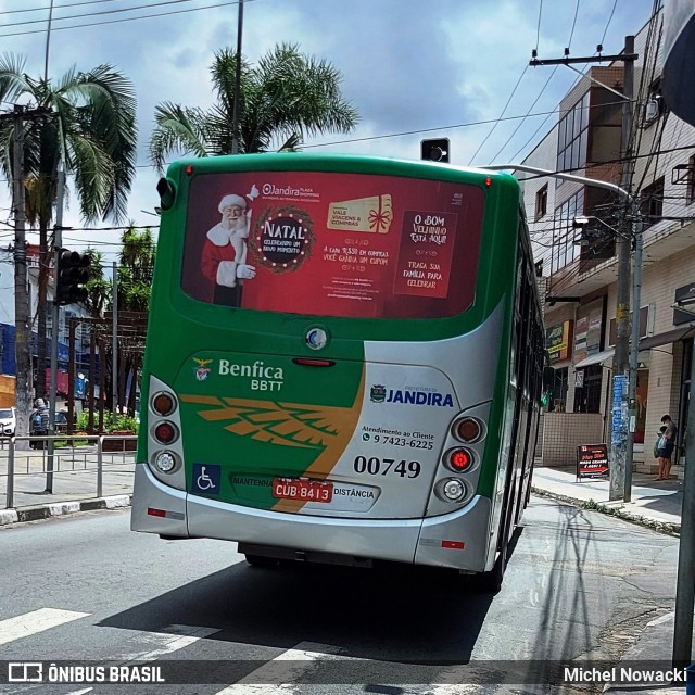 BBTT - Benfica Barueri Transporte e Turismo 00749 na cidade de Jandira, São Paulo, Brasil, por Michel Nowacki. Número da foto: #9572297.
