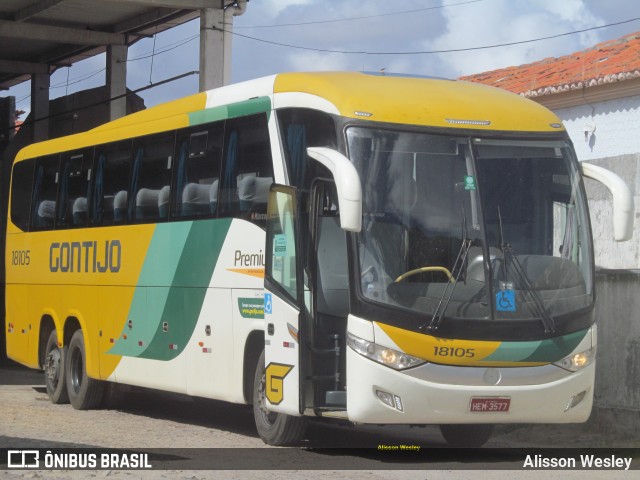 Empresa Gontijo de Transportes 18105 na cidade de Fortaleza, Ceará, Brasil, por Alisson Wesley. ID da foto: 9573126.