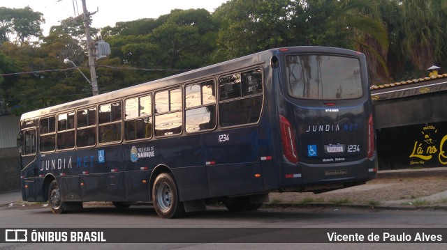 Jundiá Transportadora Turistica 1234 na cidade de Mairinque, São Paulo, Brasil, por Vicente de Paulo Alves. ID da foto: 9572229.