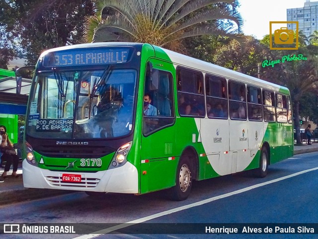 VB Transportes e Turismo 3170 na cidade de Campinas, São Paulo, Brasil, por Henrique Alves de Paula Silva. Número da foto: #9571369.