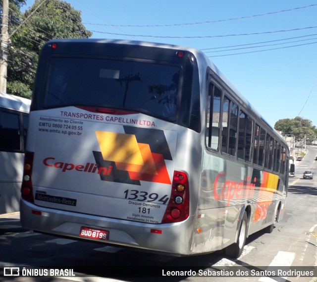 Transportes Capellini 13394 na cidade de Campinas, São Paulo, Brasil, por Leonardo Sebastiao dos Santos Rodrigues. Número da foto: #9573459.