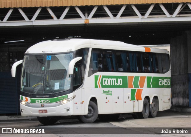 Empresa Gontijo de Transportes 21455 na cidade de Rio de Janeiro, Rio de Janeiro, Brasil, por João Ribeiro . ID da foto: 9572451.