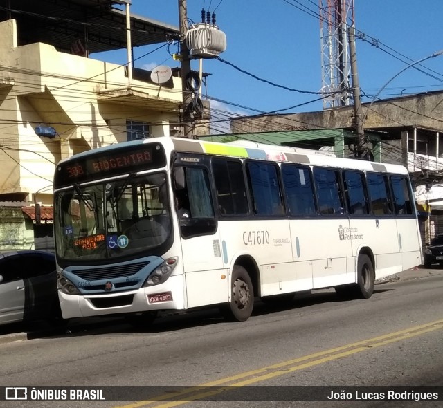 Viação Redentor C47670 na cidade de Rio de Janeiro, Rio de Janeiro, Brasil, por João Lucas Rodrigues. Número da foto: #9571755.