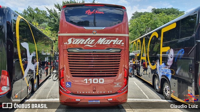 Santa Maria Fretamento e Turismo > Transportes Santa Maria(SP) 1100 na cidade de São Paulo, São Paulo, Brasil, por Claudio Luiz. Número da foto: #9572711.
