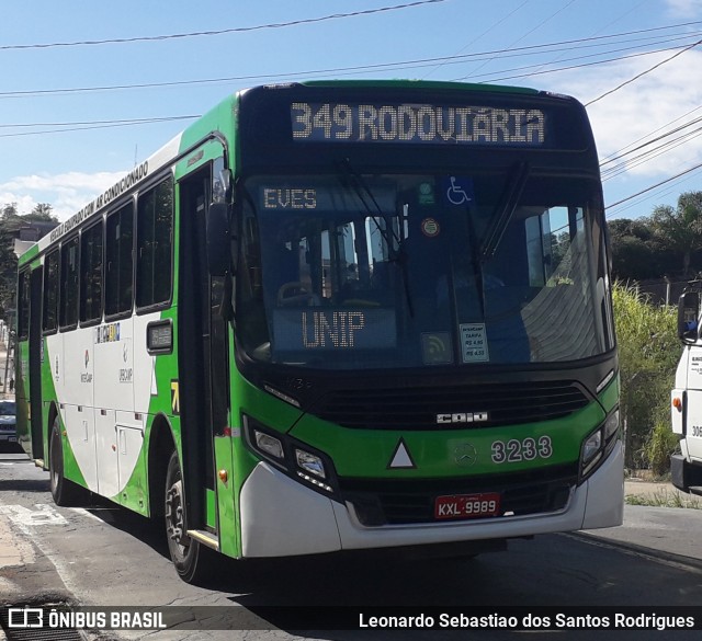 VB Transportes e Turismo 3233 na cidade de Campinas, São Paulo, Brasil, por Leonardo Sebastiao dos Santos Rodrigues. Número da foto: #9573478.