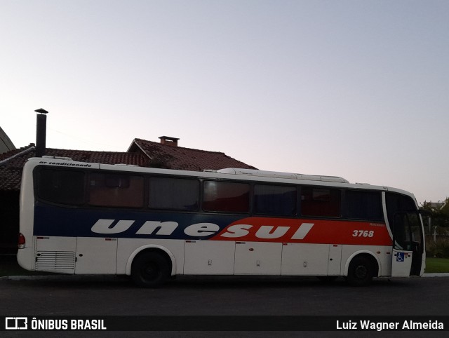 Unesul de Transportes 3768 na cidade de Porto Alegre, Rio Grande do Sul, Brasil, por Luiz Wagner Almeida. ID da foto: 9570868.