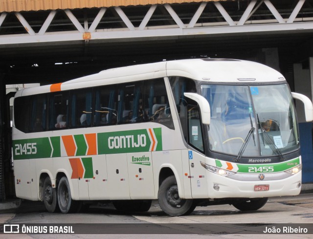 Empresa Gontijo de Transportes 21455 na cidade de Rio de Janeiro, Rio de Janeiro, Brasil, por João Ribeiro . ID da foto: 9572453.