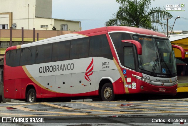 Viação Ouro Branco 16214 na cidade de Londrina, Paraná, Brasil, por Carlos Kircheim. ID da foto: 9572195.