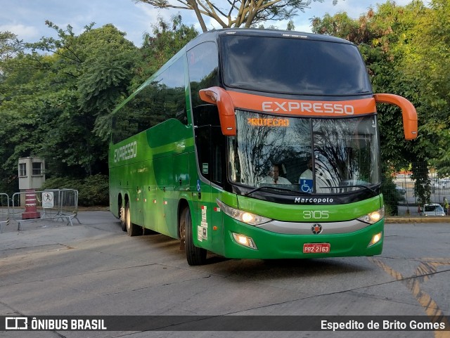 Expresso Transporte e Turismo Ltda. 3105 na cidade de São Paulo, São Paulo, Brasil, por Espedito de Brito Gomes. ID da foto: 9573189.