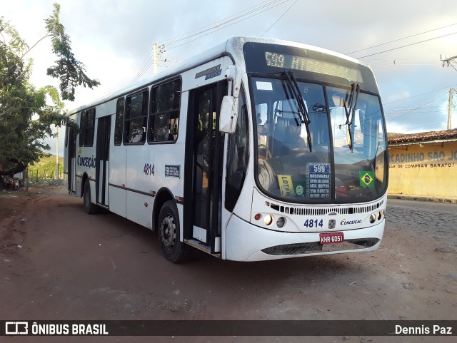 Empresa de Transportes Nossa Senhora da Conceição 4814 na cidade de Natal, Rio Grande do Norte, Brasil, por Dennis Paz. ID da foto: 9574843.