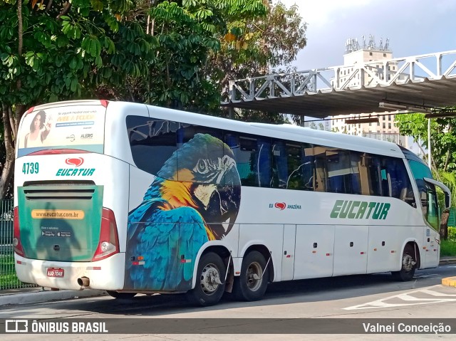 Eucatur - Empresa União Cascavel de Transportes e Turismo 4739 na cidade de São Paulo, São Paulo, Brasil, por Valnei Conceição. Número da foto: #9575691.
